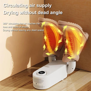 Stop Wet Shoes: Portable 360° Shoe Dryer