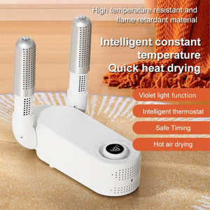 Stop Wet Shoes: Portable 360° Shoe Dryer